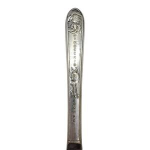 Vintage Pinocchio Donkey Youth Child Knife Silverplate Handle Stainless Blade